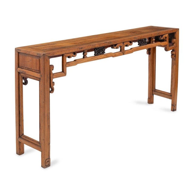 19th Century Chinese Elmwood Altar / Console Table For Sale - Image 4 of 4