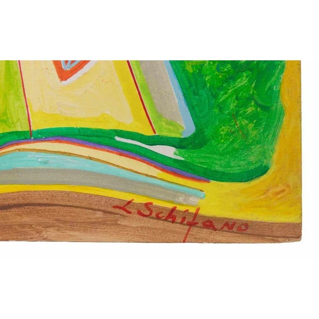 Contemporary Luis Burgos, Cultivated Fields, Oil on Board, 2000s For Sale - Image 3 of 6