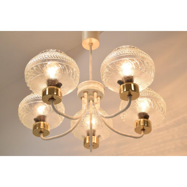 Mid-Century Ceiling Light attributed to Instala Jilove U Decina, 1970s For Sale - Image 9 of 17