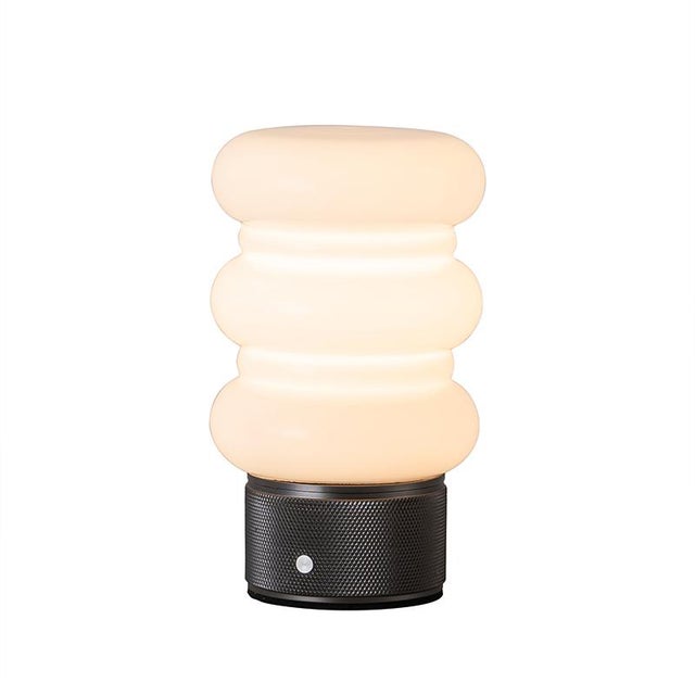 Aloadecor Modern Small Opal Glass Cordless Rechargeable Table Lamp 3-Level Dimmable Led Bedside Lamp For Sale - Image 11 of 11