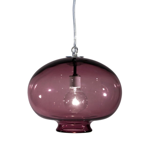 Not Yet Made - Made To Order Lyra Pendant Light from the Versuvius Collection in Amethyst For Sale - Image 5 of 5