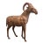 Mid-Century Leather American Style Ram For Sale