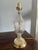 Mid-Century Modern Vintage Hollywood Regency Cut Crystal & Brass Table Lamp For Sale - Image 3 of 9