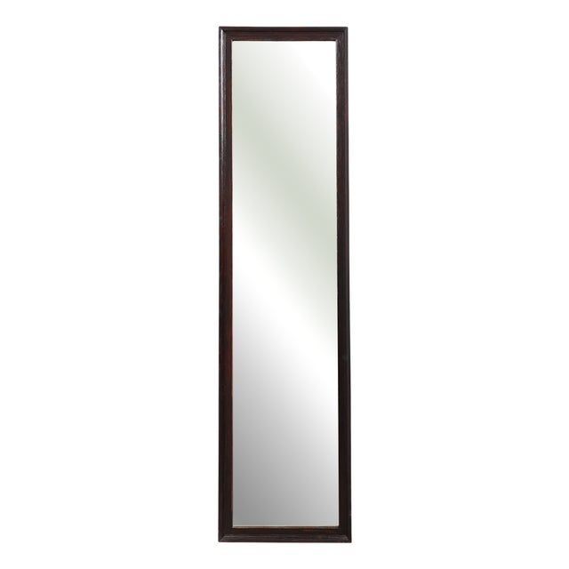 Belgian Art Deco Wooden Mirror with Aged Glass, 1930s For Sale