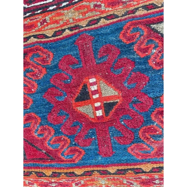 Vintage Shahsavand Soumak Kilim For Sale - Image 10 of 17
