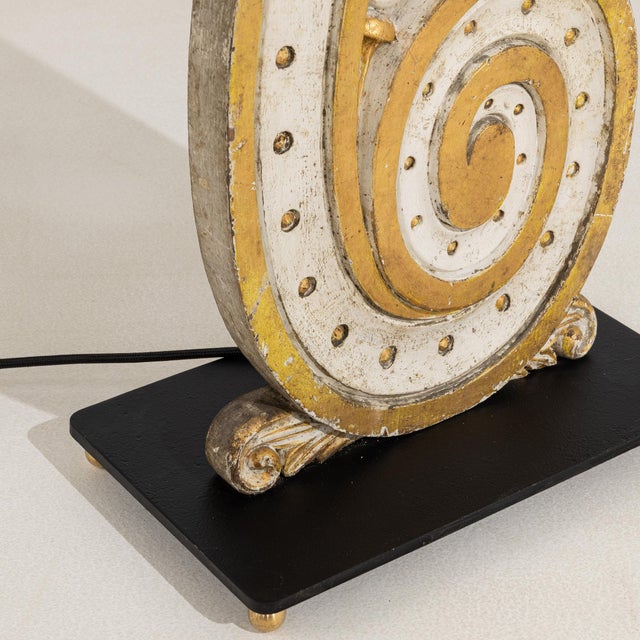 19th Century France Gold Carved Giltwood Floor Lamps - Pair For Sale - Image 10 of 10