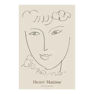 1999 Henri Matisse Oeuvres Gravées Portrait Poster