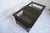 Modern Black Coffee Table – Glass Top, 2 Drawers, Freshly Refinished For Sale - Image 9 of 11