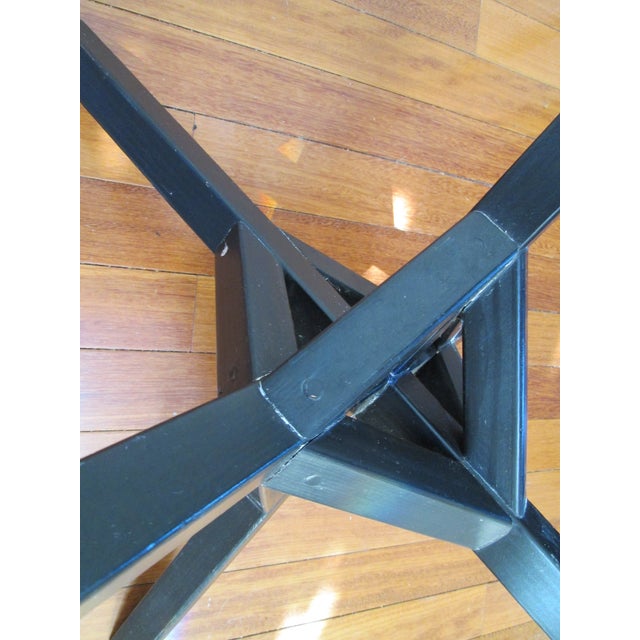 Hand Made Ebonized Wood Coffee Table For Sale - Image 4 of 13