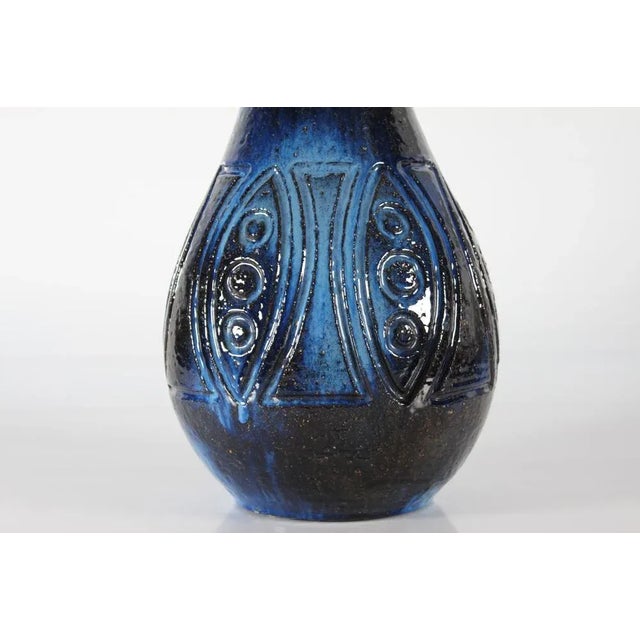 Mid-Century Modern Unica Floor Vase by Sejer Ceramic Studio Pottery, Denmark, 1960s For Sale - Image 3 of 13