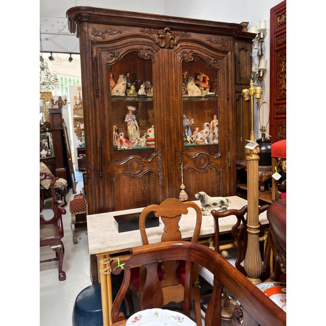 Antique 18th C French Provincial Walnut Display Cabinet Armoire - Joanna Carson Estate For Sale In Los Angeles - Image 6 of 6