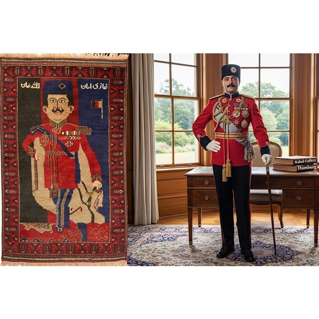 Vintage Hand-Knotted Wall Rug, 1970s For Sale - Image 6 of 18