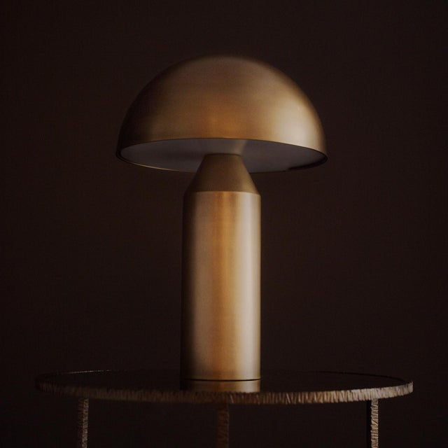Contemporary Apollo Table Lamp Small, Natural Brass For Sale - Image 3 of 6