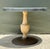 French Country Vintage Boho Patinated Cafe Table For Sale - Image 3 of 11