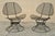 Mid 20th Century Homecrest Clam Shell Casino Salterini Style Wrought Iron Swivel Chairs - A Pair For Sale - Image 12 of 12