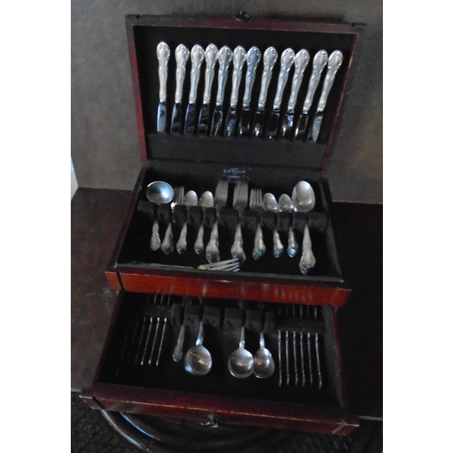 1980s Gorham "New Elegance" Silverplate Flatware Service for 12 98