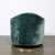 1970s Mid-Century Milo Baughman Swivel Tilt Club Chair W/ Brass Base in Smoked Emerald For Sale - Image 5 of 9