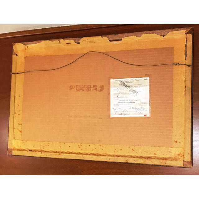 1960's Vintage Original Colored Etching by Irving Amen For Sale In Palm Springs - Image 6 of 8