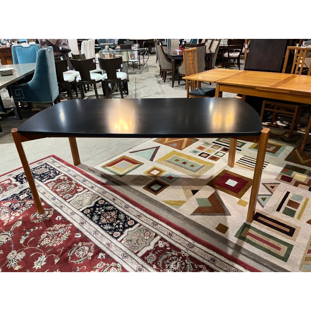 Manhattan Comfort Black & Wood Dining Table Chairish