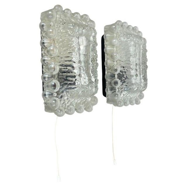 Bubble Glass Wall Sconces in the style of Helena Tynell, Germany, 1970s, Set of 2 For Sale - Image 18 of 18