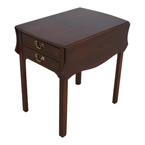 Stickley Chippendale Cherry 2 Drawer Pembroke Table