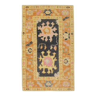 Modern Turkish Oushak Rug 3' x 4'11" For Sale