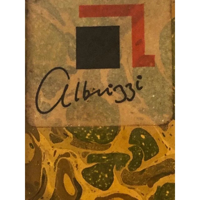 Alessandro Albrizzi 1950s Mid Century Paper and Wood Box by Alessandro Albrizzi For Sale - Image 4 of 6