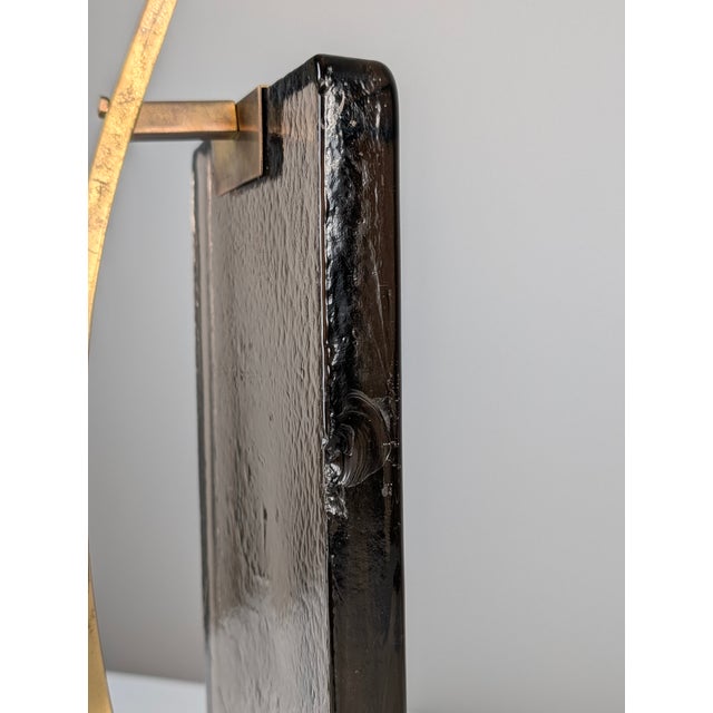 Lamp in Glass and Brass attributed to Pietro Chiesa for Fontana Arte For Sale - Image 11 of 12