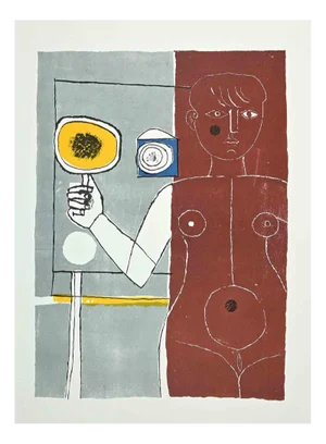 Franco Gentilini, Figures, Offset Print, 1970s