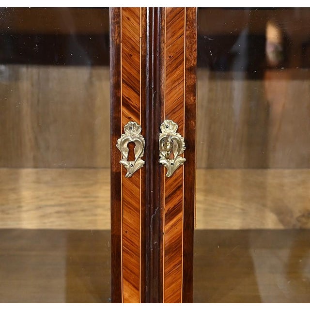 Brown Small Louis XV Style Showcase, 19th Century For Sale - Image 8 of 18
