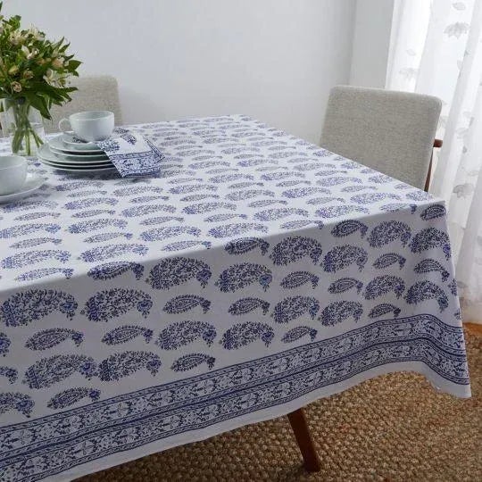 The Malabar Multi-Paisley pattern displays medium and small intricate paisleys with vines and flowers reminiscent of...