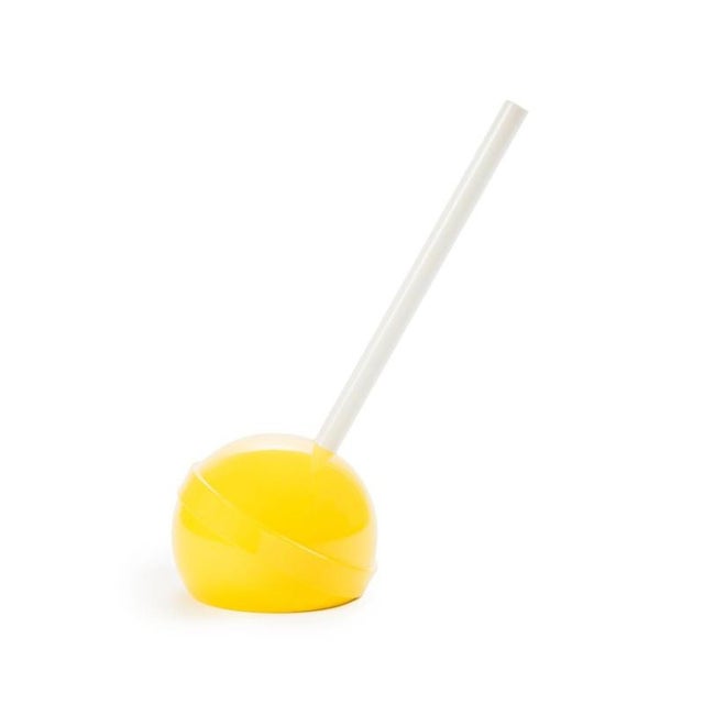 Orange Lollipop Vase in Powder-Coated Aluminum by Altreforme For Sale - Image 8 of 11