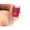 Bochic "Orient" Vintage African Ruby & Diamond Ring Set 18K Yellow Gold & SIlver For Sale - Image 16 of 18