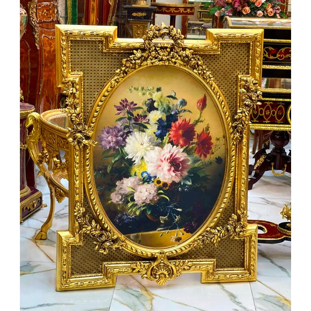 Bring timeless elegance and the beauty of nature into your interior with this exquisite French Rococo–style floral...