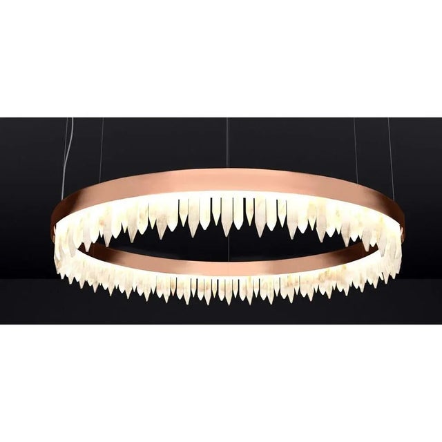 Not Yet Made - Made To Order Urano Copper 80 Pendant Light 1 by Italian Alabaster For Sale - Image 5 of 8