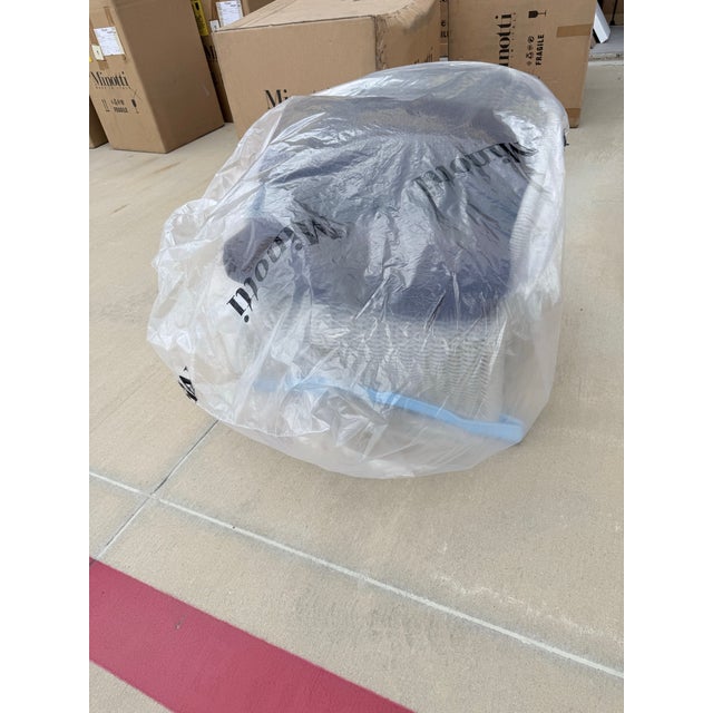 Coffee Minotti Halley Outdoor Armchair For Sale - Image 8 of 10