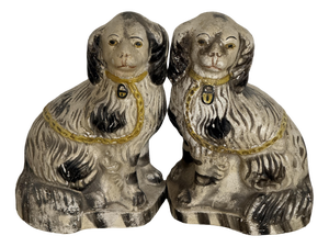 Antique Chimney Dogs, 1900, Set of 2