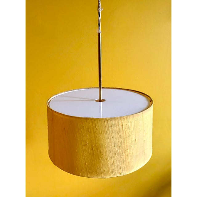 Mid-Century Modern 1970s Th. Valentiner Brass Ceiling Lamp For Sale - Image 3 of 6