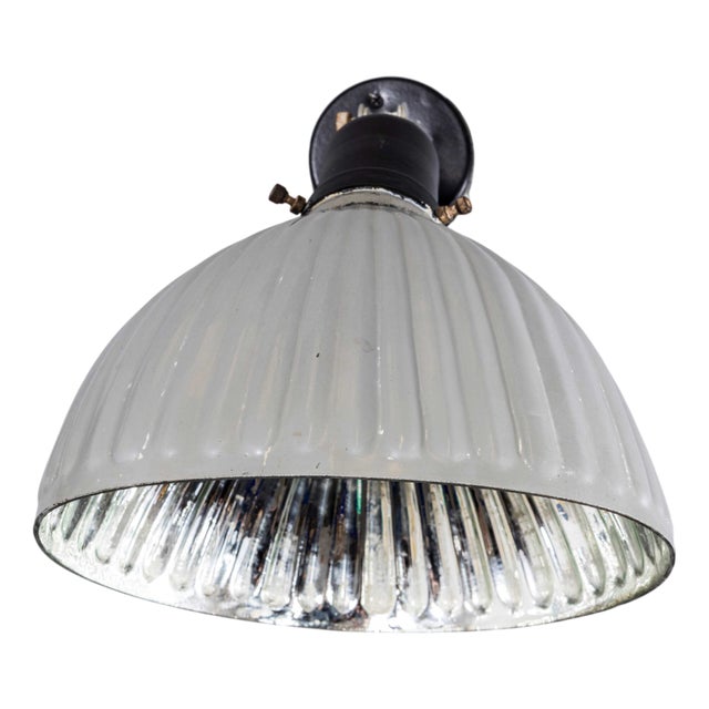 Mercury Glass Adjustable Wall Lamp, 1940s For Sale