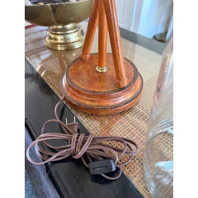 Brown Ralph Lauren Style Tennis Racquet Lamp by Maitland-Smith For Sale - Image 8 of 9