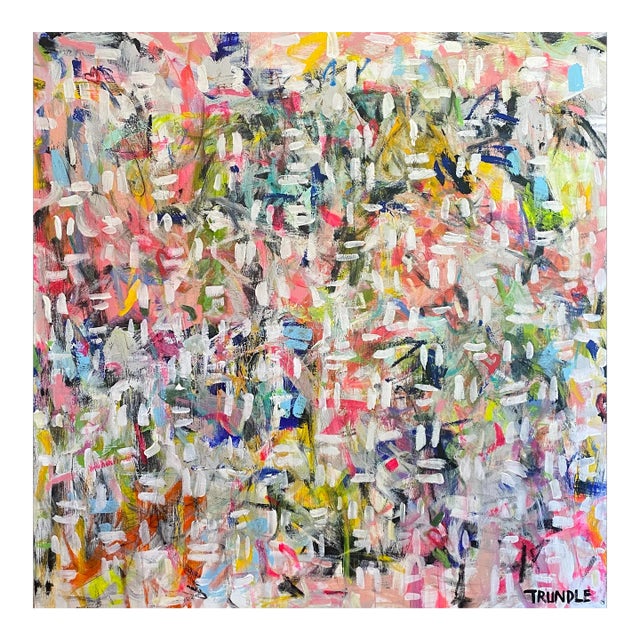 Sarah Trundle, Contemporary Abstract Painting, "Sum Game" For Sale