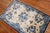 Late 20th Century Blue Beige Chinese Silk Scatter Rug - 3' x 4'11" For Sale - Image 4 of 18