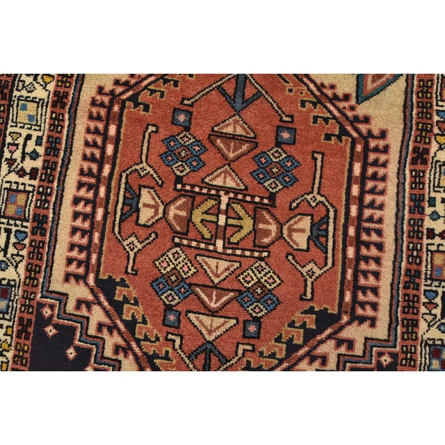 Sarab Runner 2’6” X 10’5” Beige Wool Vintage Tribal Hand-Knotted Oriental Rug For Sale - Image 4 of 14