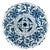 Vintage Blue & White Chinoiserie Porcelain Garden Stool With Double Coin & Floral Medallions For Sale In San Diego - Image 6 of 7