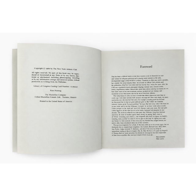 The First Hundred Years a Portrait of the New York Athletic Club 1969 Book For Sale - Image 4 of 12