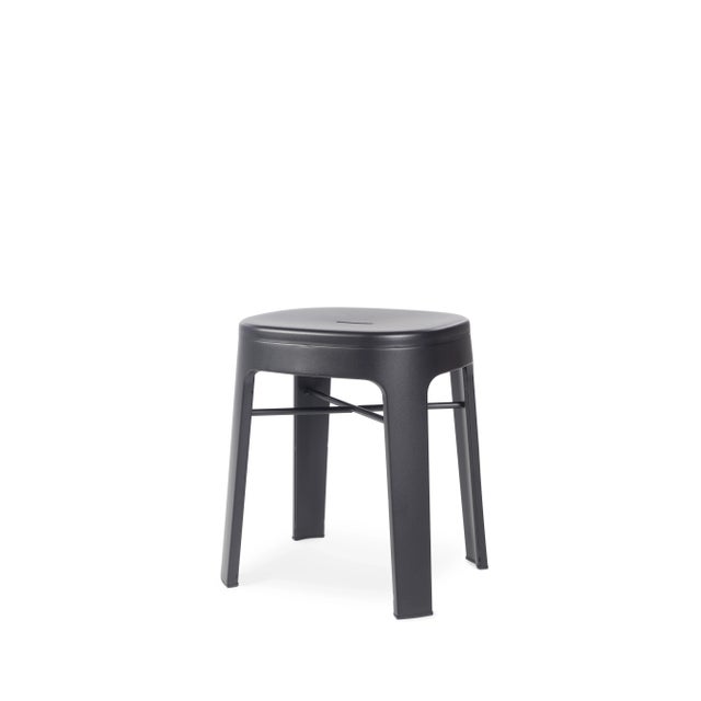 RS Barcelona Ombra Indoor/Outdoor Low Stool, Black For Sale - Image 4 of 4