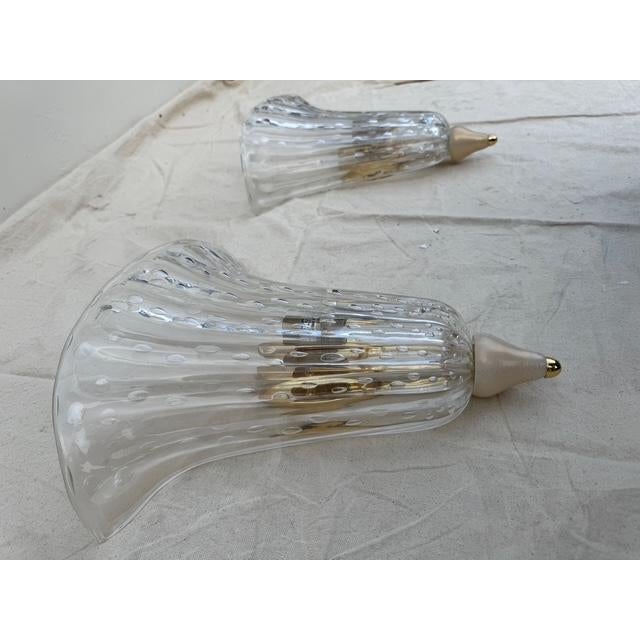 1980s Barovier & Toso Murano Glass Sconces - 2 For Sale - Image 12 of 18