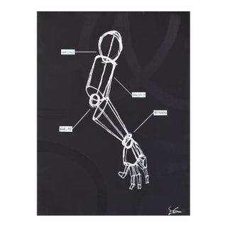 Schematic_11 - Original Contemporary Abstract Acrylic Painting on Canvas by Soren Grau For Sale