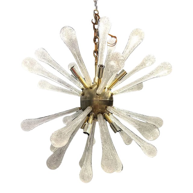 1940’s Murano Glass Sputnik Light Fixture For Sale