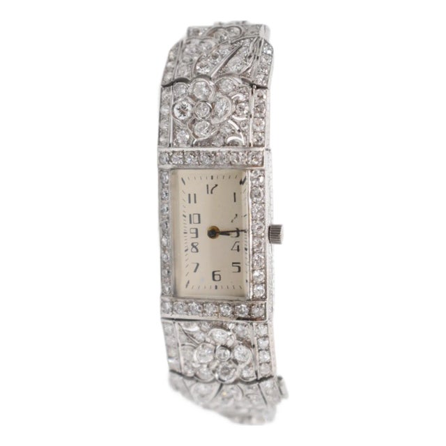 Mid 20th Century Diamond Wrist Watch For Sale